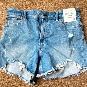 New With Tags Abercrombie and Fitch Mom Shorts Sz 30